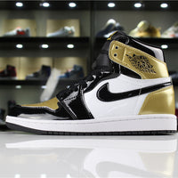 Sneakers, Black Gold Colorway, Lace Up Design, Casual Gift for Sneaker Fans