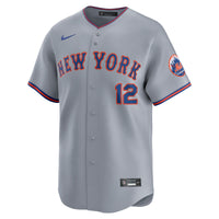 New York Mets Francisco Lindor Gray Road Limited Player Jersey
