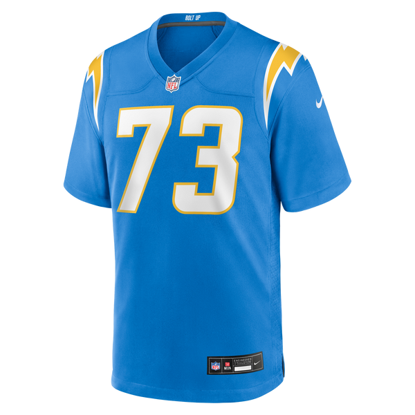 Los Angeles Chargers Mekhi Becton Powder Blue Team Game Jersey