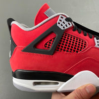 Mid Top Sneakers, Red Black Colorway, Lace Up Design, Casual Gift for Sneaker Fans