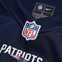 New England Patriots Hunter Henry Navy Team Game Jersey