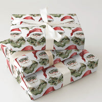 Camo Christmas Gift Wrap, Tactical Santa Wrapping Paper, Military Santa Holiday Wrapping Paper, Camouflage Present Paper, Veteran Gift Wrap