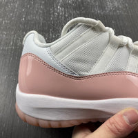 Low Top Sneakers, White Pink Colorway, Lace Up Design, Casual Gift for Sneaker Fans