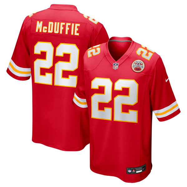 Kansas City Chiefs Trent McDuffie Red Game Jersey