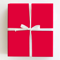 Classic Bright Red Gift Wrapping Paper, Solid Red Wrapping Paper, Christmas Wrapping Paper, Birthday Gift Wrap Roll, Holiday Present Paper