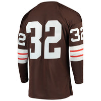 Cleveland Browns 1964 Jim Brown Brown Authentic Throwback Retired Player Jersey