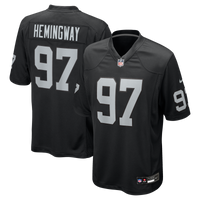 Las Vegas Raiders Tonka Hemingway Black Team Game Jersey