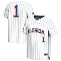 #1 Florida Gators Lightweight Baseball Jersey - White