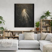 Religious Nativity Canvas Print, Star of Bethlehem Canvas Wall Art, Christian Christmas Canvas Decor, Nativity Scene Wall Art Present