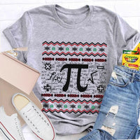 Math Teacher Holiday T-Shirt, Candy Cane Pi Symbol Christmas Shirt, Humorous Pi Graphic Tee, Christmas Math Teacher Shirt, Xmas STEM Present
