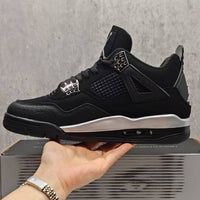 Mid Top Sneakers, Black White Colorway, Lace Up Design, Casual Gift for Sneaker Fans