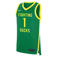 Green Oregon Ducks Road Replica Basketball Jersey