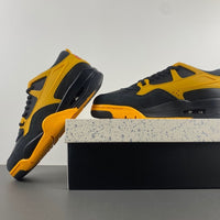 Low Top Sneakers, Black Yellow Colorway, Lace Up Design, Casual Gift for Sneaker Fans