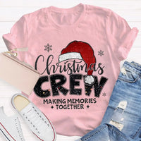 Making Memories Together Tee, Christmas Crew Shirt, Holiday Santa Hat Graphic T-Shirt, Matching Family Christmas Shirt, Group Holiday Tee
