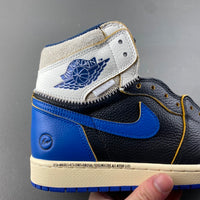 High Top Sneakers, Blue White Black Purple Colorway, Lace Up Design, Casual Gift for Sneaker Fans