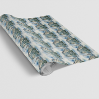 Winter City of Lights Gift Wrap, Paris Eiffel Tower Christmas Wrapping Paper, Romantic French Holiday Present Paper, Travel Lover Gift Wrap