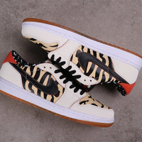 Low Top Sneakers, White Colorway, Lace Up Design, Casual Gift for Sneaker Fans