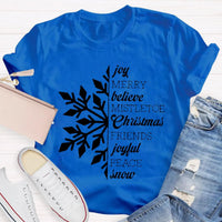 Holiday Snowflake T-Shirt, Christmas Snowflake Shirt, Winter Graphic Tee, Comfy Xmas Snowflake Shirt, Christmas Present for Women and Men