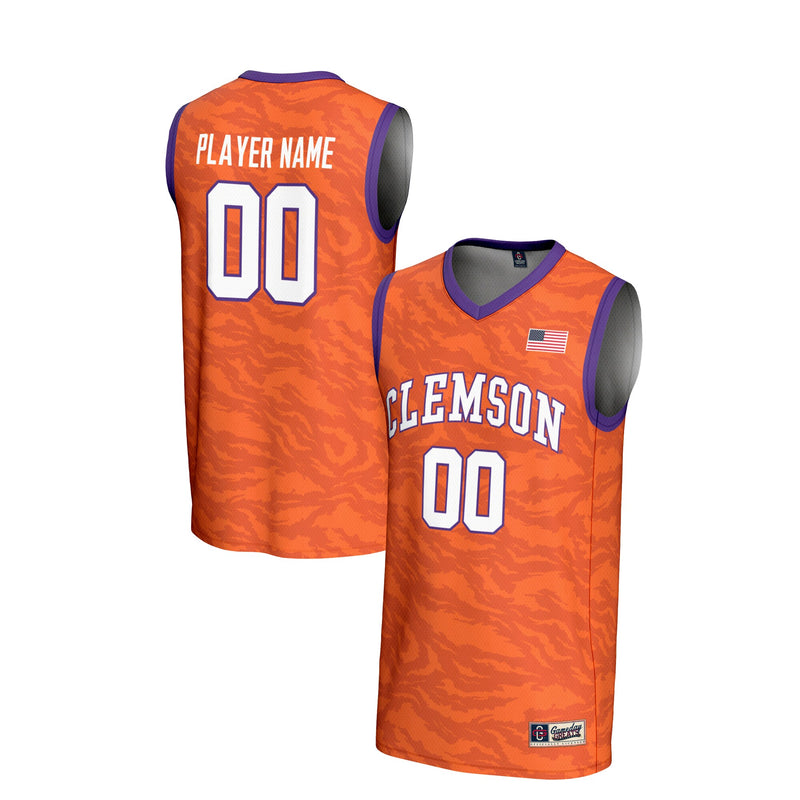 Clemson Tigers NIL Pick-A-Player Basketball Lightweight Jersey - Orange