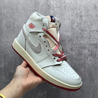 High Top Sneakers, Red Colorway, Lace Up Design, Casual Gift for Sneaker Fans