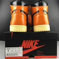 Sneakers, Black Orange Colorway, Lace Up Design, Casual Gift for Sneaker Fans