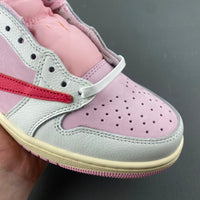 Low Top Sneakers, White Pink Colorway, Reverse Hook Design, Lace Up Design, Casual Gift for Sneaker Fans
