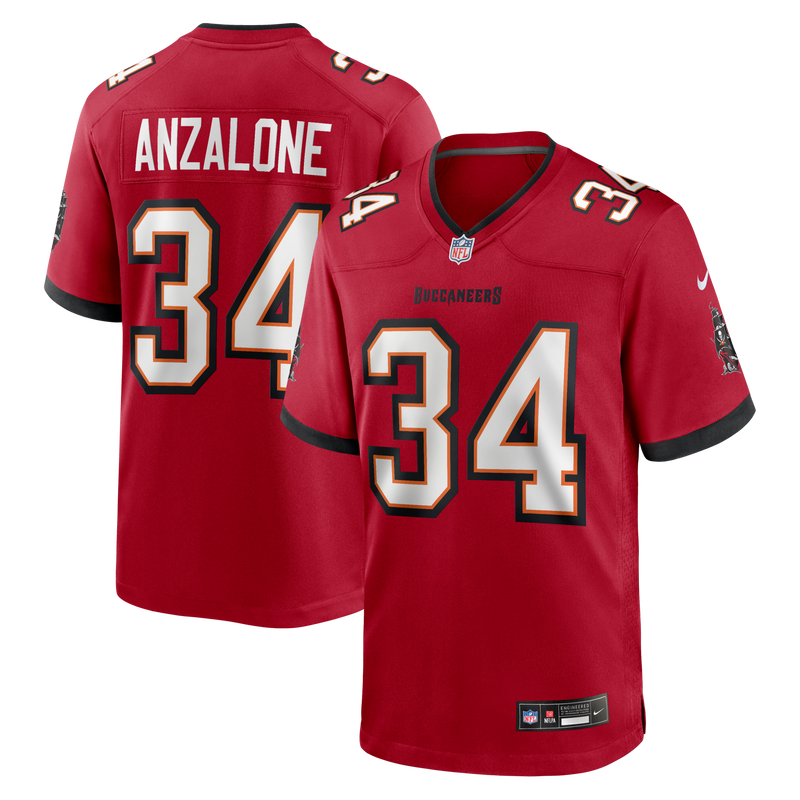 Tampa Bay Buccaneers Alex Anzalone Red Team Game Jersey