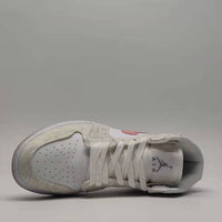 Low Top Sneakers, White Pink Gray Colorway, Lace Up Design, Casual Gift for Sneaker Fans