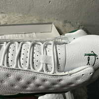 Sneakers, White Green Colorway, Lace Up Design, Casual Gift for Sneaker Fans