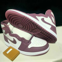 High Top Sneakers, White Purple Pink Colorway, Lace Up Design, Casual Gift for Sneaker Fans