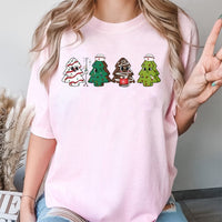 Holiday Tree Nurse Graphic Tee, Nurse Christmas T-Shirt, Adorable Medical Christmas Shirt, Festive RN Christmas T-Shirt, Healthcare Present