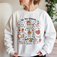 Medical Holiday Doodle Sweatshirt, Nurse Christmas Sweatshirt, Healthcare Worker Xmas Crewneck, Adorable Nursing Winter Graphic Sweatshirt