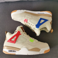 Basketball Shoes, White Tan Colorway, Mismatched Colorway, Lace Up Design, Casual Gift for Shoe Lovers