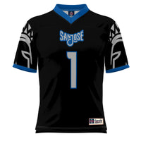 #1 San Jose State Spartans Football Jersey - Black