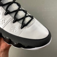 Retro Low Top Sneakers, White Black Colorway, Lace Up Design, Casual Gift for Sneaker Fans