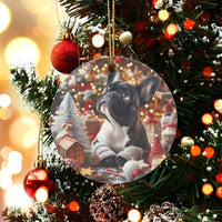 Sweater Frenchie Dog Ornament, French Bulldog Christmas Ornament, French Bulldog Holiday Tree Ornament, Adorable Puppy Keepsake, Dog Lover Present