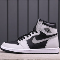 High Top Sneakers, Gray Colorway, Lace Up Design, Casual Gift for Sneaker Fans
