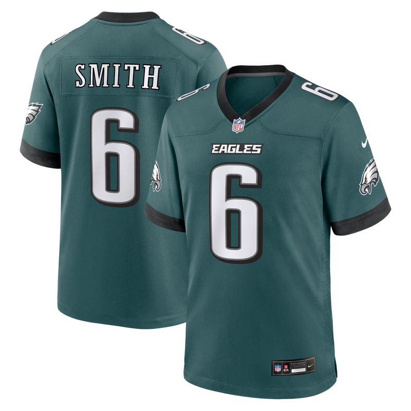 Philadelphia Eagles DeVonta Smith Midnight Green Team Game Jersey
