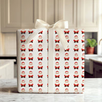 Pixel Art Retro Christmas Gift Wrap, 8-Bit Santa Wrapping Paper, Video Gamer Holiday Wrapping Paper, Vintage Gaming Festive Gift Wrap Roll