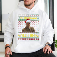 Humorous Holiday Meme Sweatshirt, I'm Going Drinking Yes I Am Christmas Hoodie, Drinking Christmas Hooded Sweater, Comedy Party Pullover