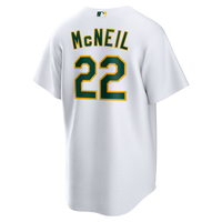 Athletics Jeff McNeil White Home Replica Jersey