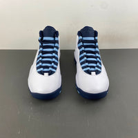 Retro High Top Sneakers, Blue Colorway, Lace Up Design, Casual Gift for Sneaker Fans