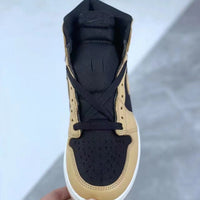 Sneakers, Black Beige Colorway, Lace Up Design, Casual Gift for Sneaker Fans