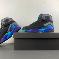 High Top Sneakers, Blue Black Purple Gray Colorway, Strap Design, Casual Gift for Sneaker Fans