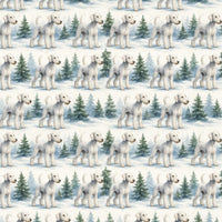 Festive Dog Holiday Gift Wrap, Bedlington Terrier Christmas Wrapping Paper, Adorable Puppy Present Paper, Dog Lover Xmas Wrapping Paper