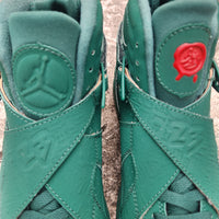 High Top Sneakers, Green Colorway, Strap Design, Casual Gift for Sneaker Fans