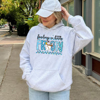 Adorable Snowman Christmas Lights Pullover, Feeling A Little Frosty Hoodie, Comfy Winter Graphic Sweatshirt, Festive Holiday Present for Her