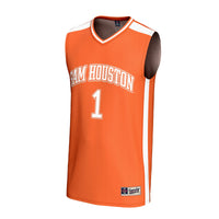 #1 Sam Houston State Bearkats Lightweight Collegiate Basketball Fashion Jersey - Orange