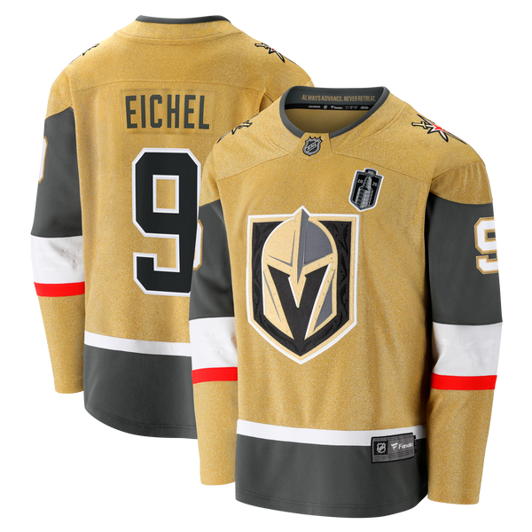 Vegas Golden Knights Jack Eichel Gold 2026 Stanley Cup Final Breakaway Jersey