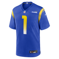 Los Angeles Rams Number 1 Groom Royal Game Jersey